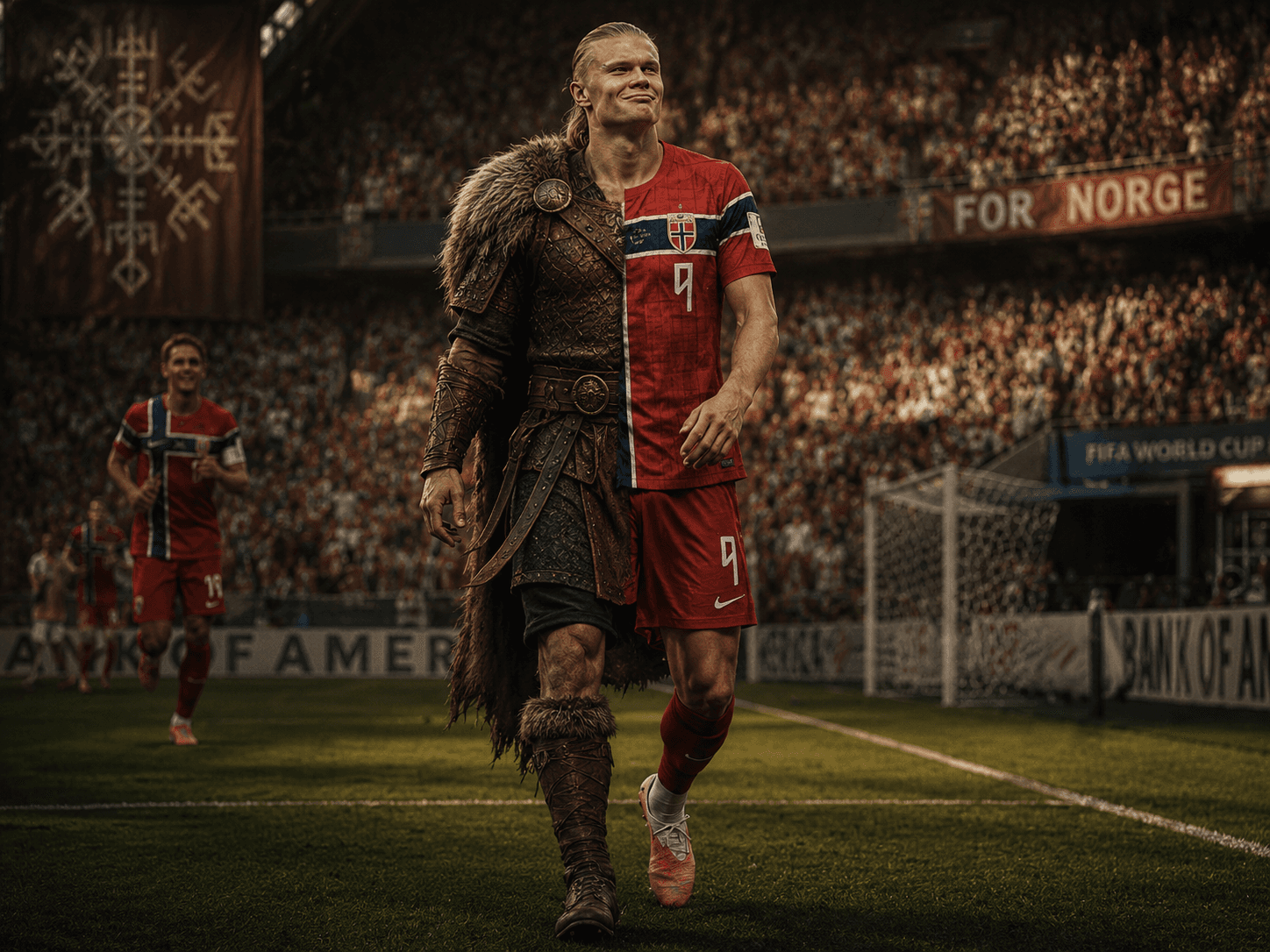 Half Viking, half Norway captain — full-time legend either way